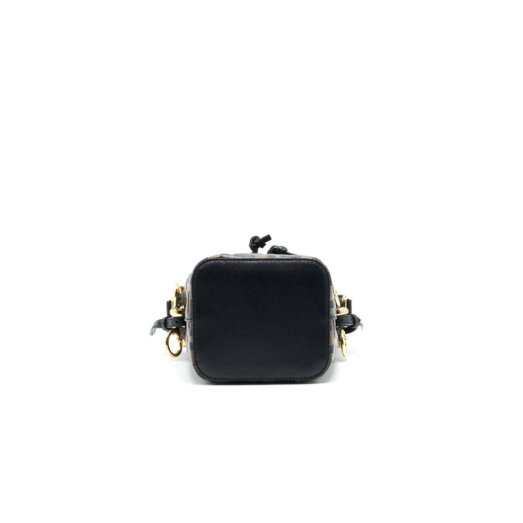 FENDI MON TRESOR MINI BUCKET BAG BROWN