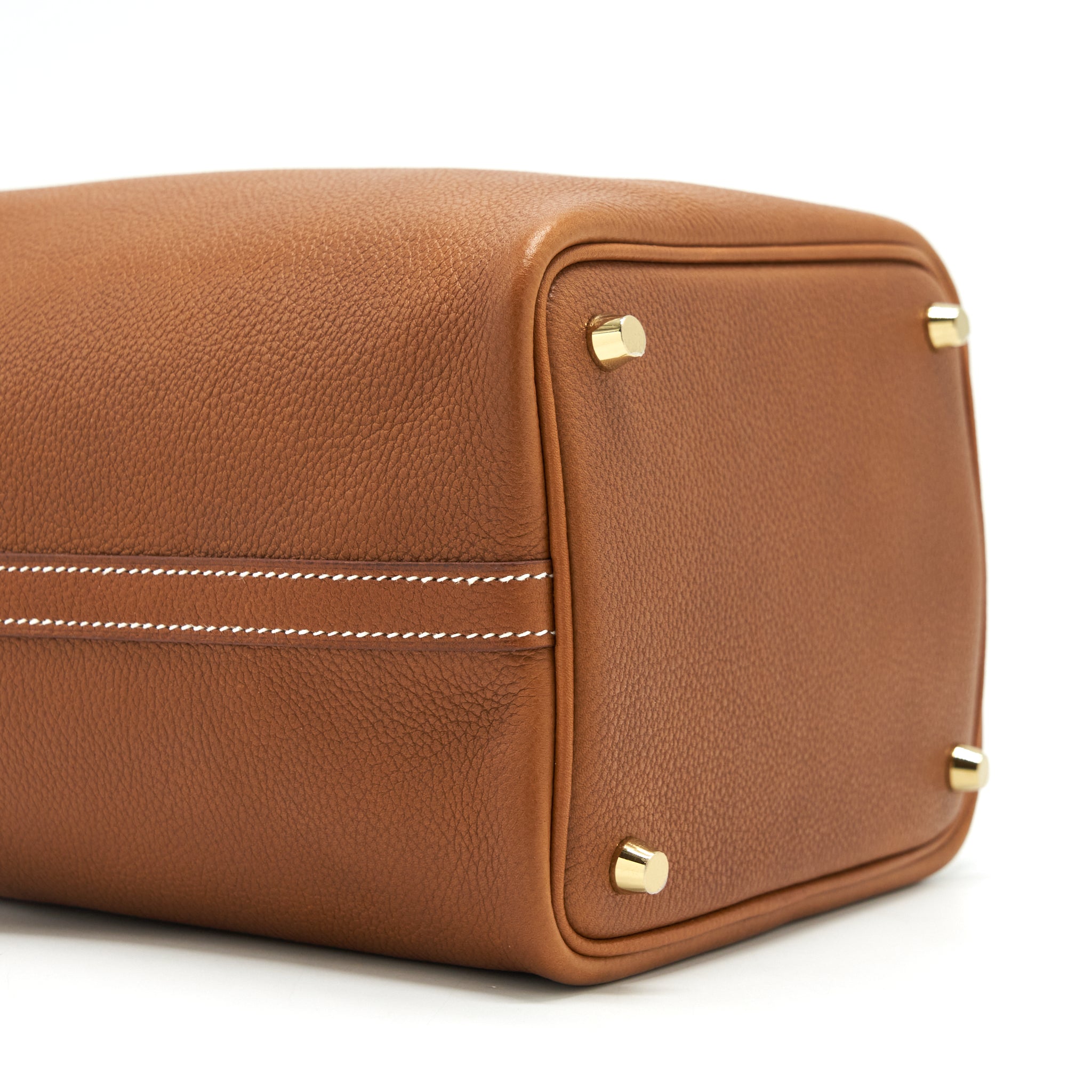 HERMES PICOTIN 18 LOCK BAG BARENIA FAUBOURG CALFSKIN GOLD GHW