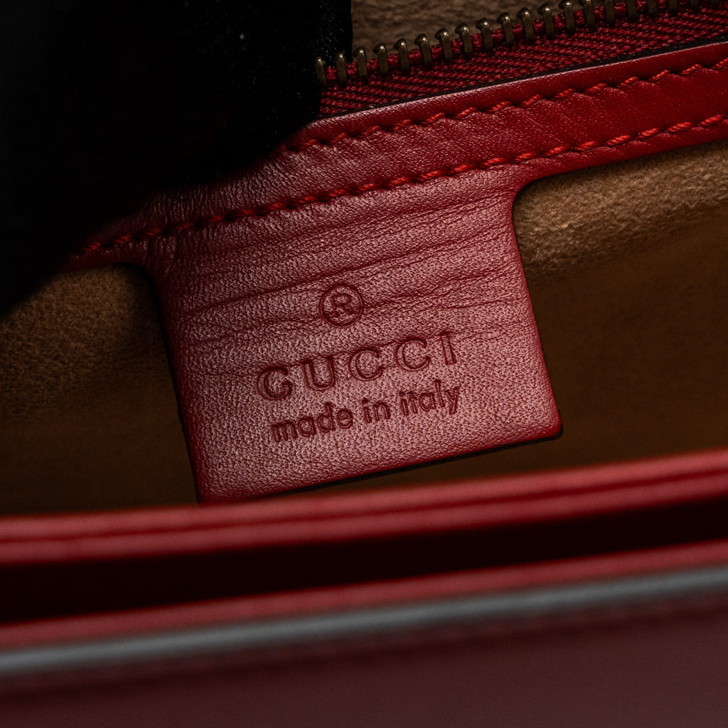 GUCCI QUEEN MARGARET TOP HANDLE BAG CALFSKIN MULTICOLOR GHW