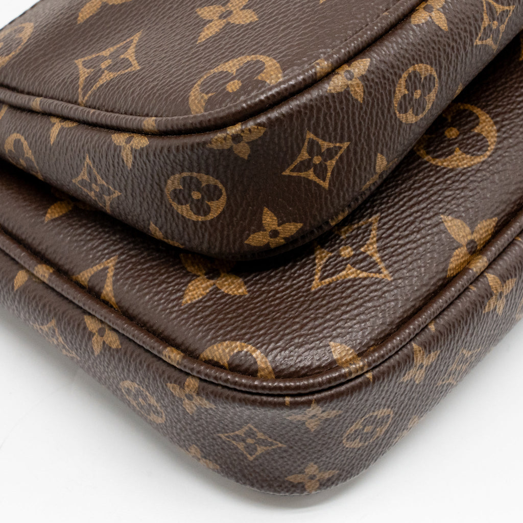 LOUIS VUITTON MULTI POCHETTE ACCESSOIRES MONOGRAM CANVAS KHAKI GHW