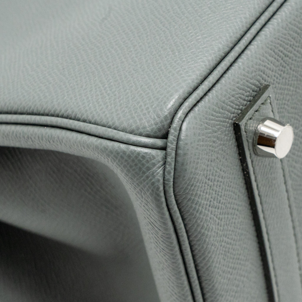 HERMES BIRKIN 30 EPSOM VERT AMANDE SHW