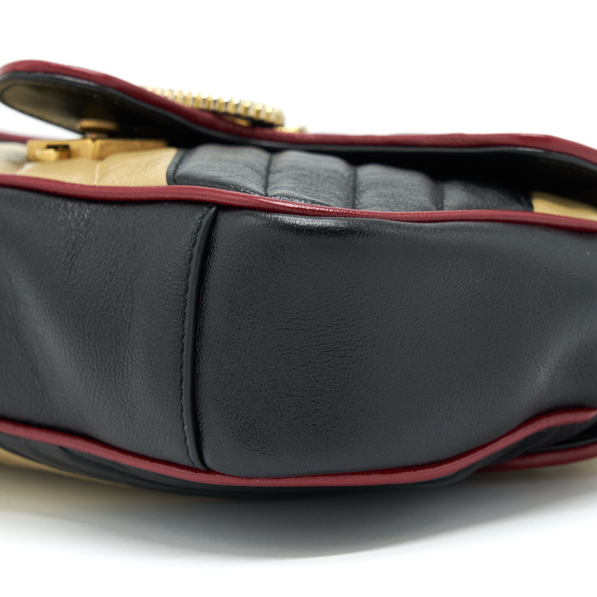 GUCCI MINI GG MARMONT FLAP BAG LIMITED EDITION MULTICOLOR GHW