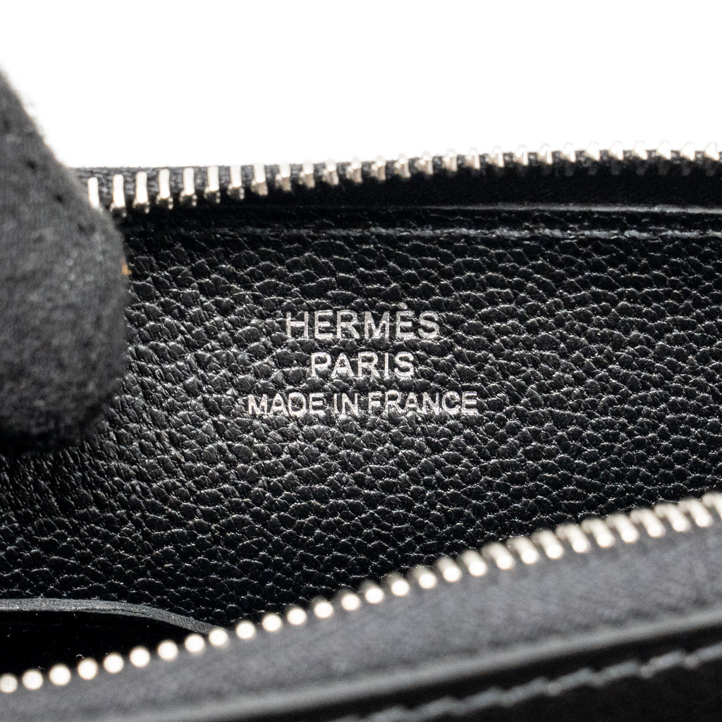 HERMES ZIPENGO CHAINE D’ANCRE TO GO POUCH EVERGRAIN CALFSKIN BLACK SHW