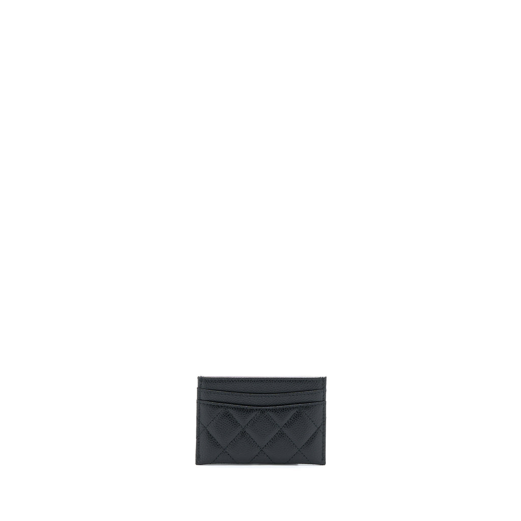 CHANEL CLASSIC CARD HOLDER CAVIAR BLACK SHW