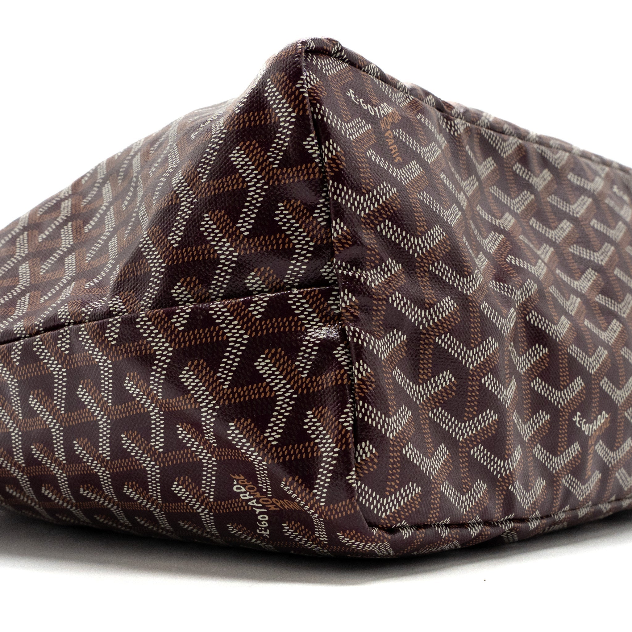 GOYARD SAINT LOUIS PM TOTE BAG CANVAS BURGUNDY SHW