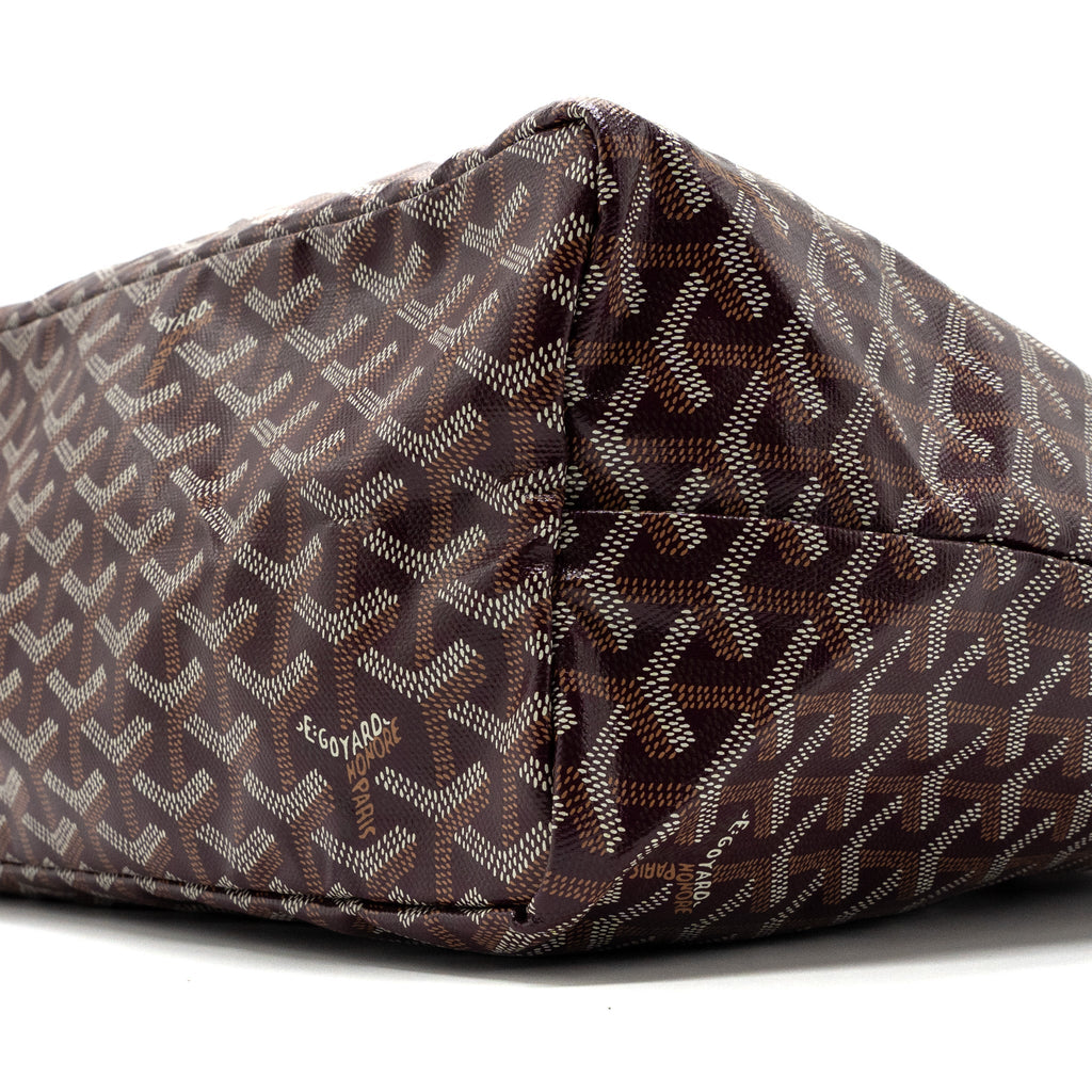 GOYARD SAINT LOUIS PM TOTE BAG CANVAS BURGUNDY SHW