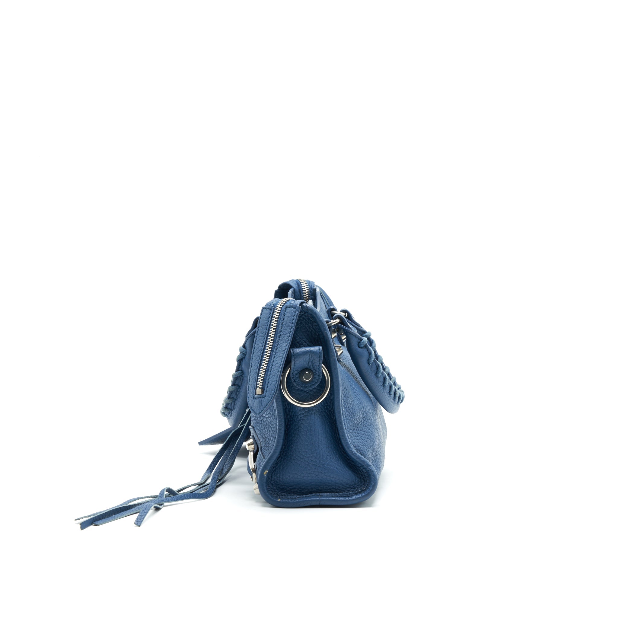 BALENCIAGA MINI CITY BAG BLUE SHW