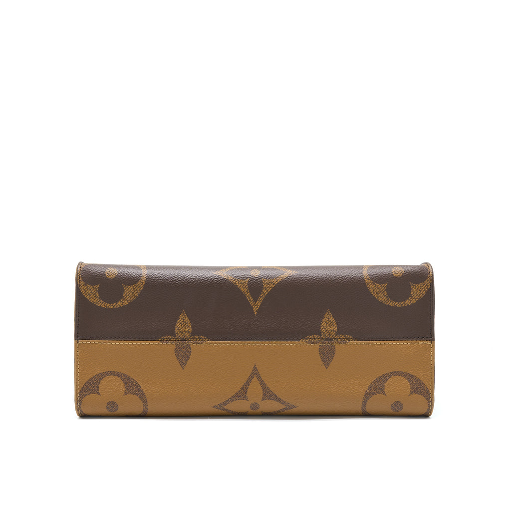 LOUIS VUITTON ON THE GO MM MONOGRAM REVERSE CANVAS GHW