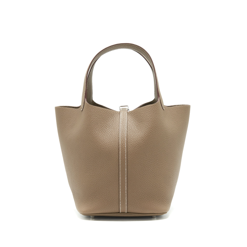 HERMES PICOTIN 22 LOCK BAG ETOUPE SHW