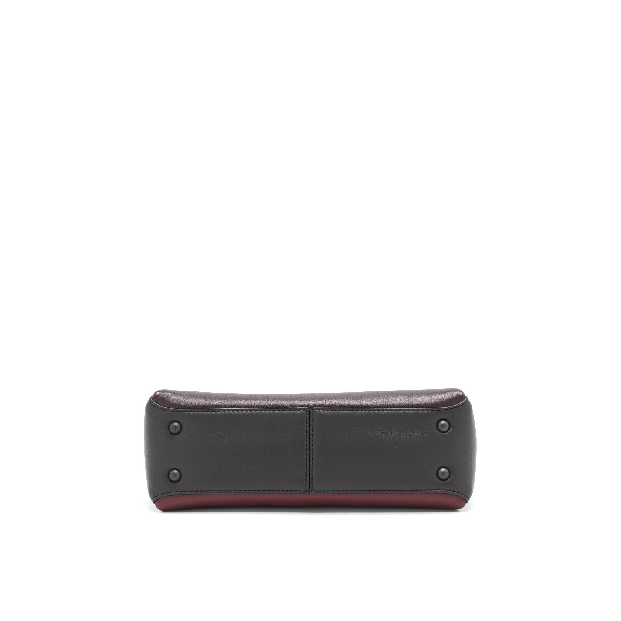 BOTTEGA VENETA PIAZZA TOP HANDLE BAG BURGUNDY