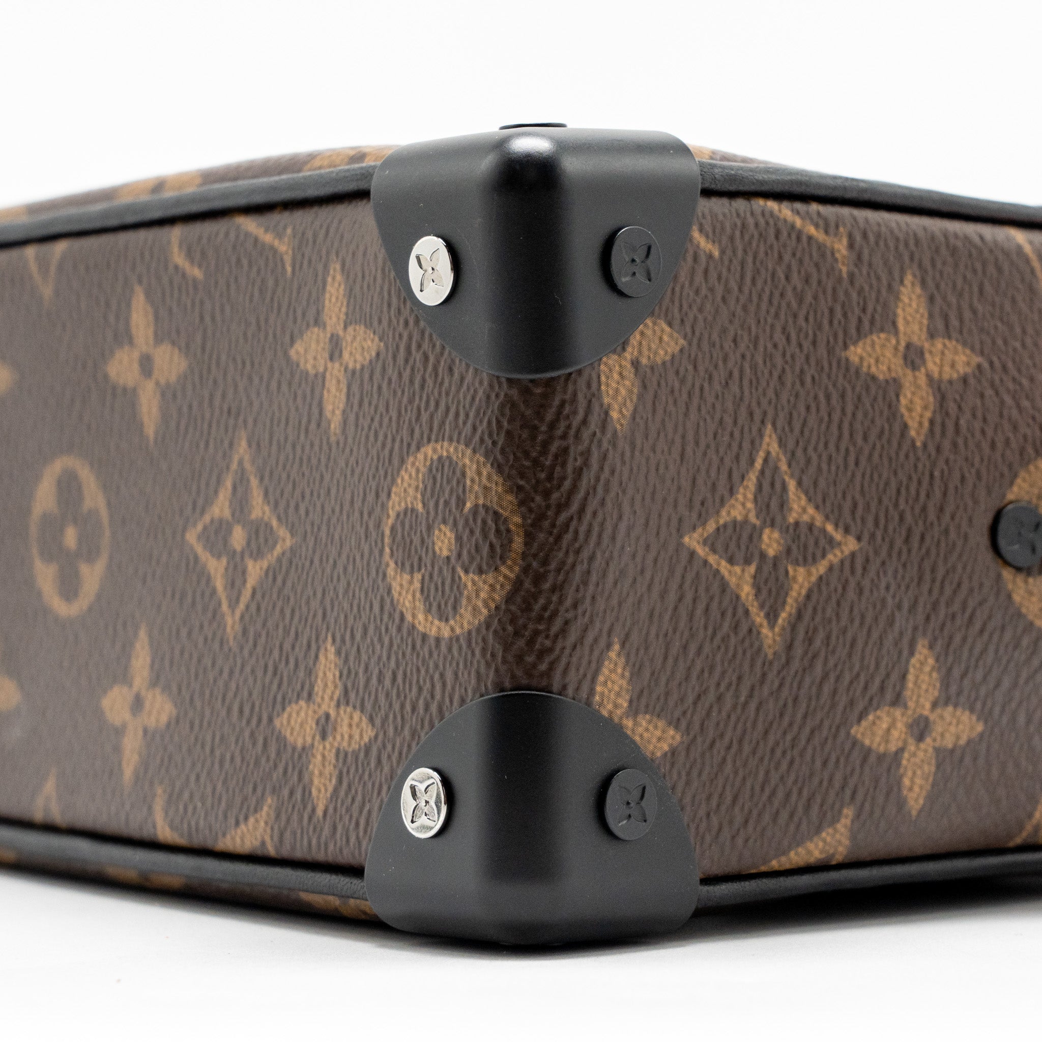 LOUIS VUITTON MINI SOFT TRUNK MONOGRAM CANVAS MARA-BLACK/ORANGE HARDWARE