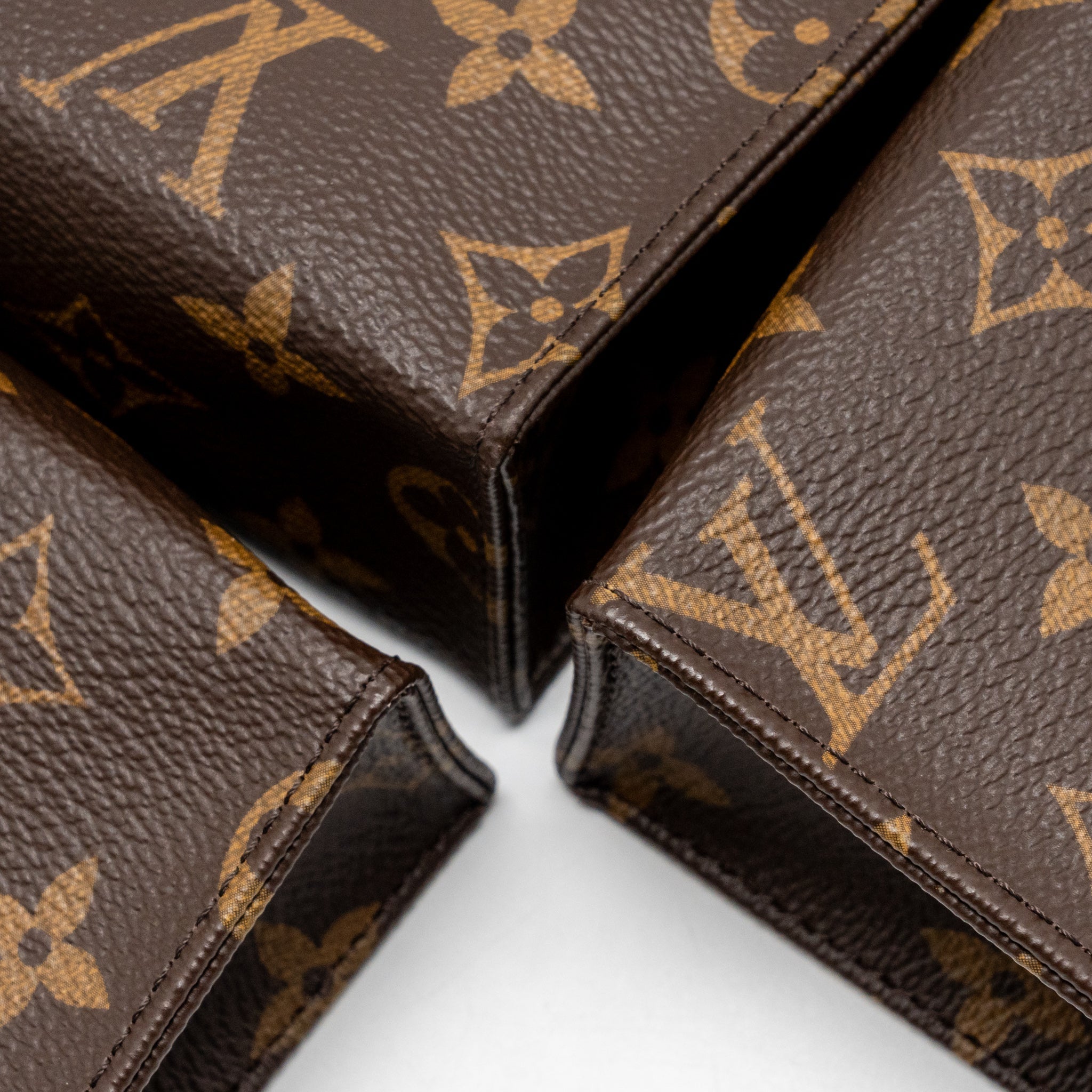 LOUIS VUITTON TRIO TOILET POUCH MONOGRAM CANVAS GHW