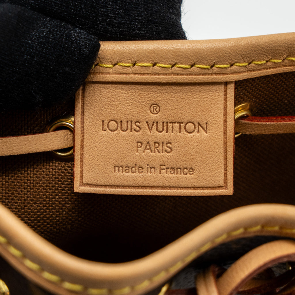 LOUIS VUITTON NANO NOE MONOGRAM CANVAS GHW