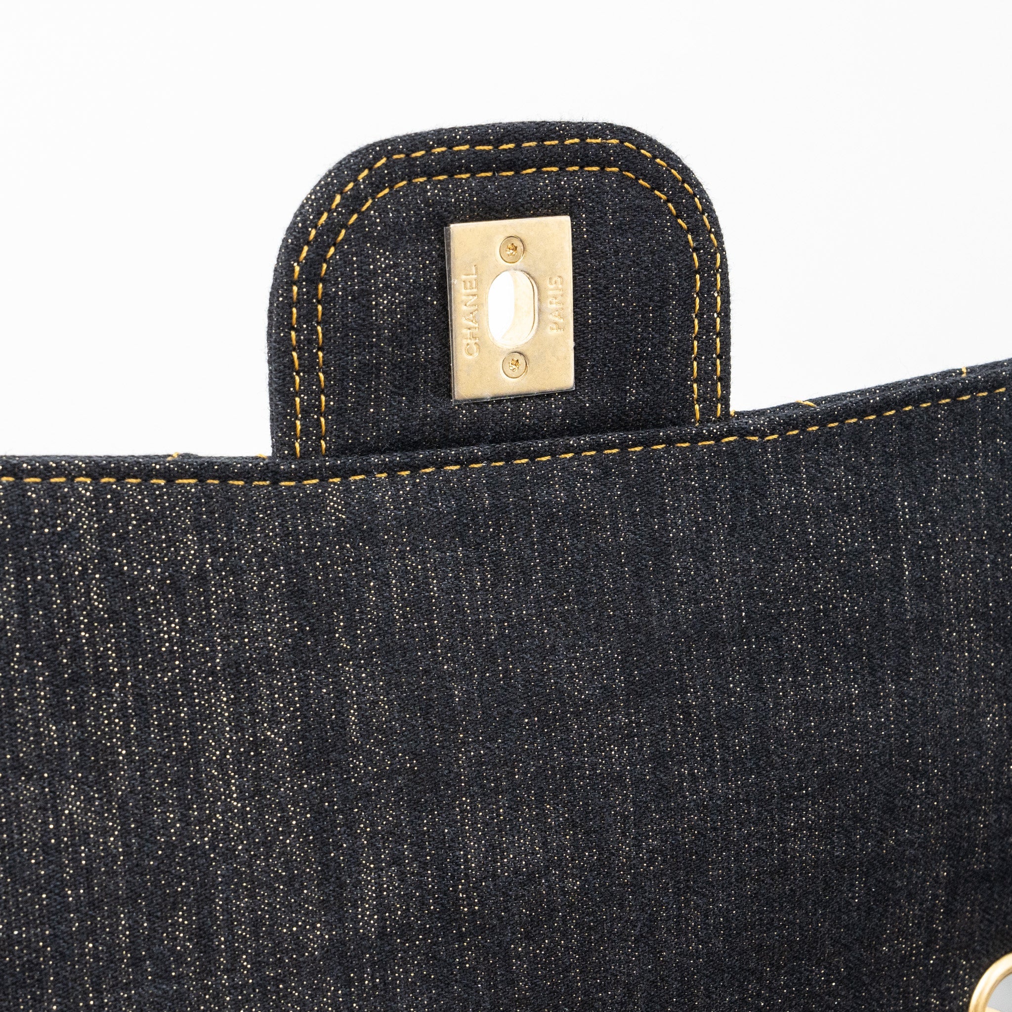 CHANEL 23S FLAP BACKPACK DENIM DARK BLUE BRUSHED GHW (MICROCHIP)
