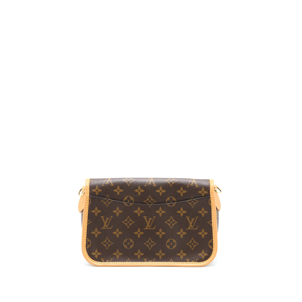 LOUIS VUITTON DIANE BAG MONOGRAM CANVAS WITH JACQUARD STRAP GHW (NEW VERSION)