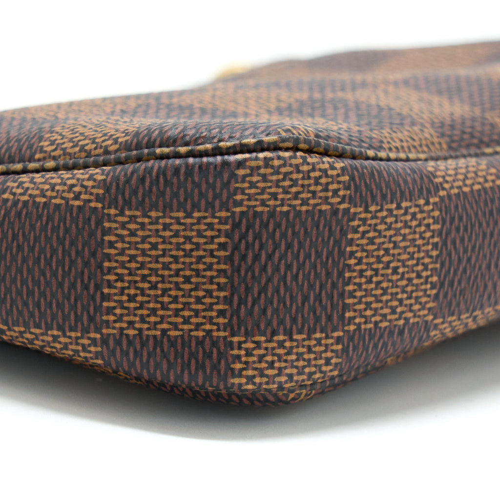 LOUIS VUITTON MINI POCHETTE ACCESSORIES DAMIER EBENE GHW