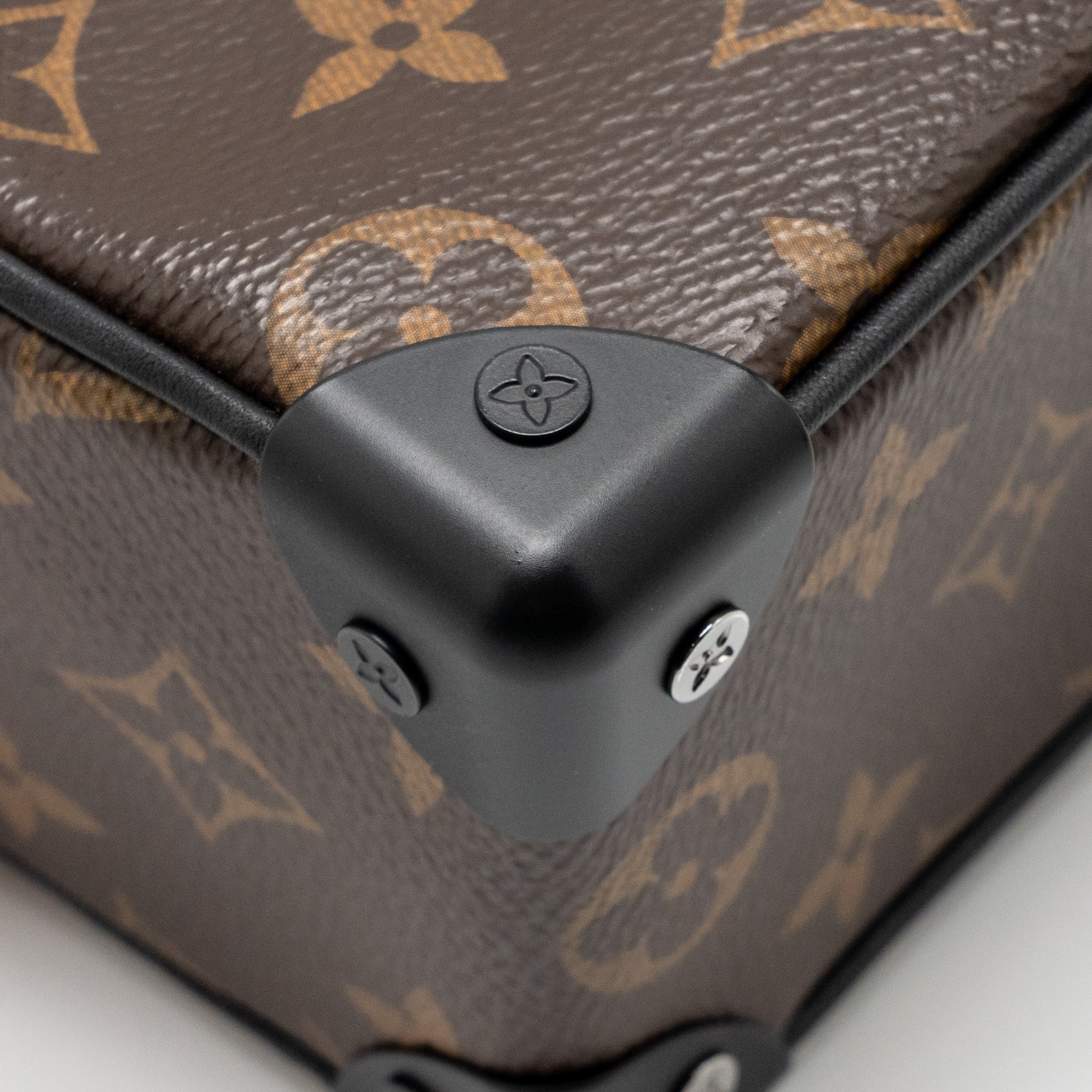 LOUIS VUITTON MINI SOFT TRUNK MONOGRAM CANVAS MARA-BLACK/ORANGE HARDWARE