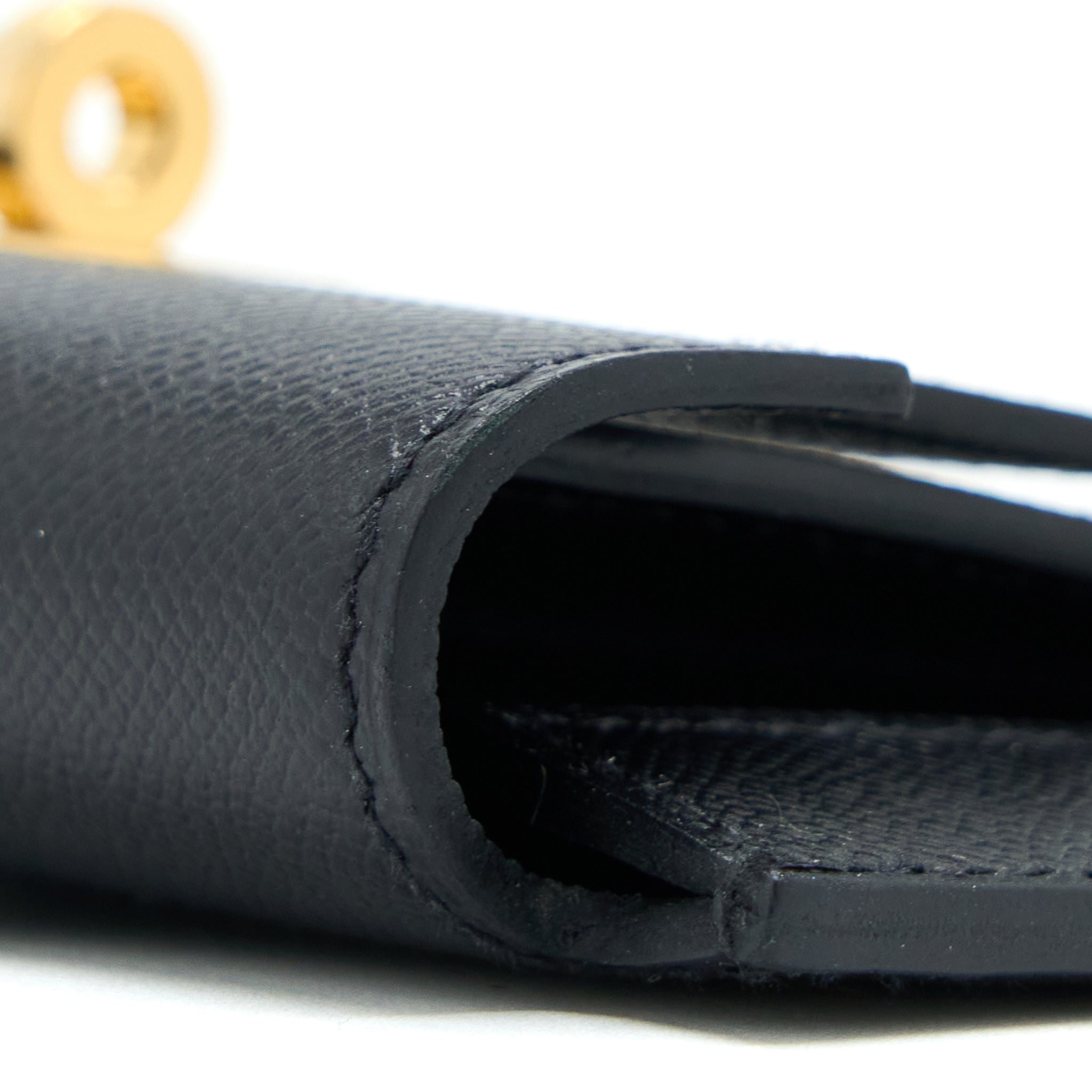 HERMES KELLY POCKET COMPACT MADAME BLACK GHW