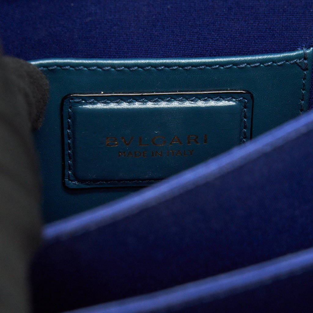 BVLGARI SERPENTI FOREVER TOP HANDLE BAG DARK GREEN