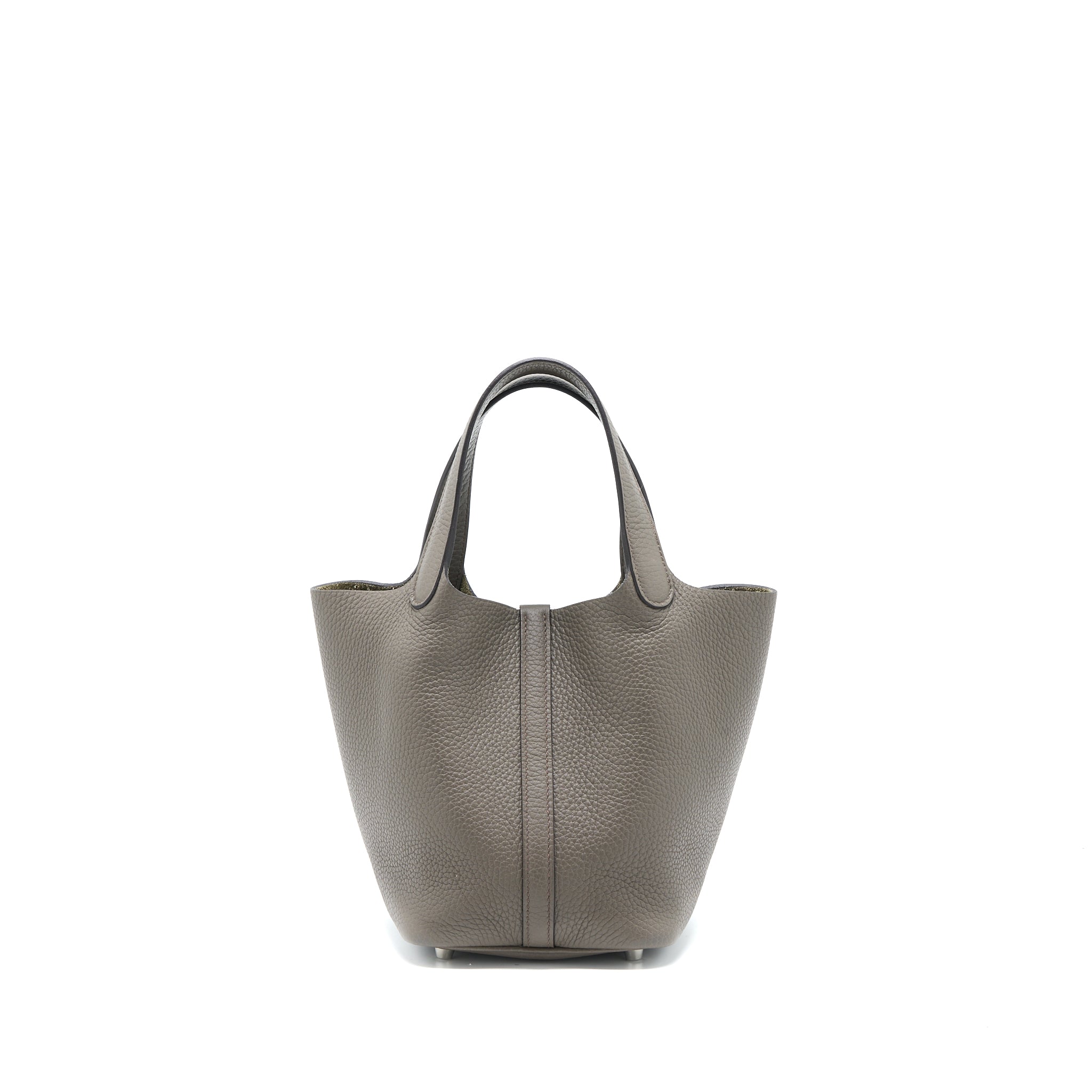 HERMES PICOTIN 18 LOCK BAG CLEMENCE GRIS ETAIN SHW