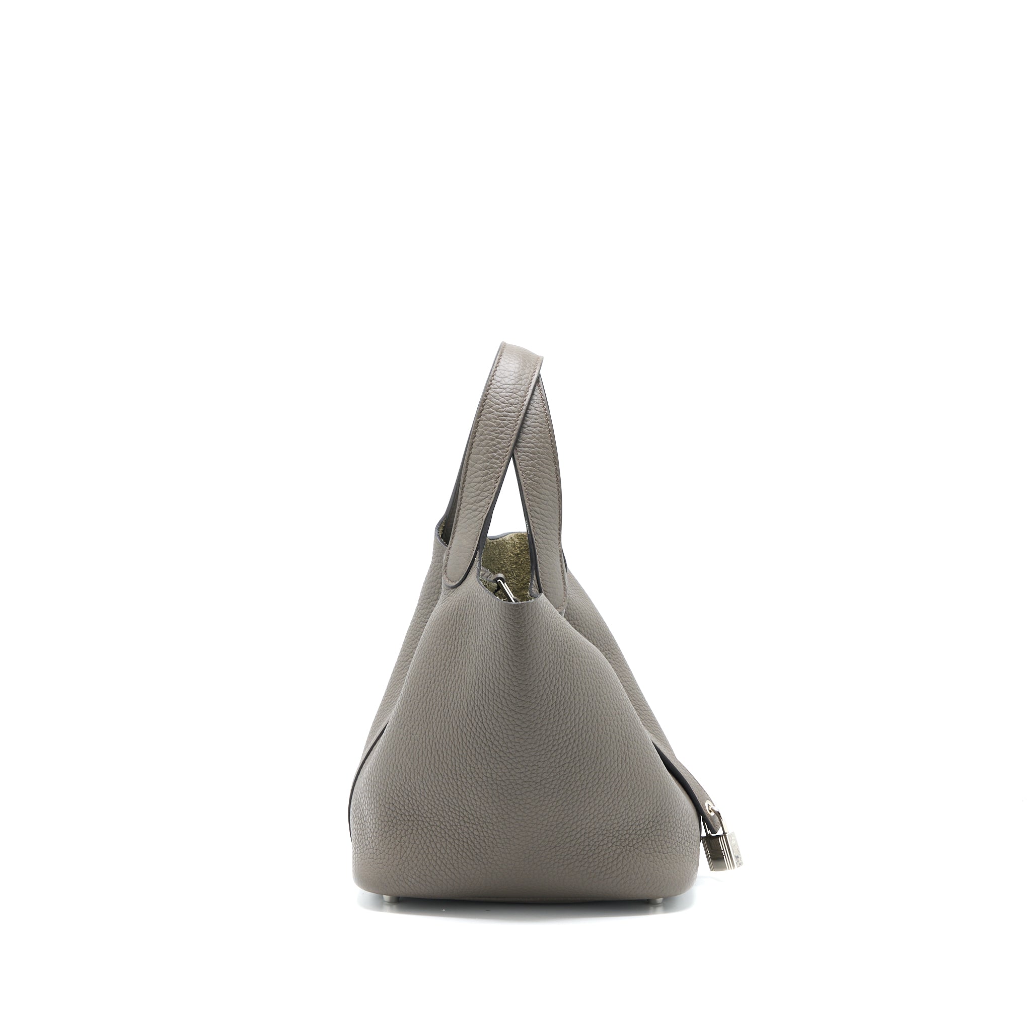 HERMES PICOTIN 18 LOCK BAG CLEMENCE GRIS ETAIN SHW