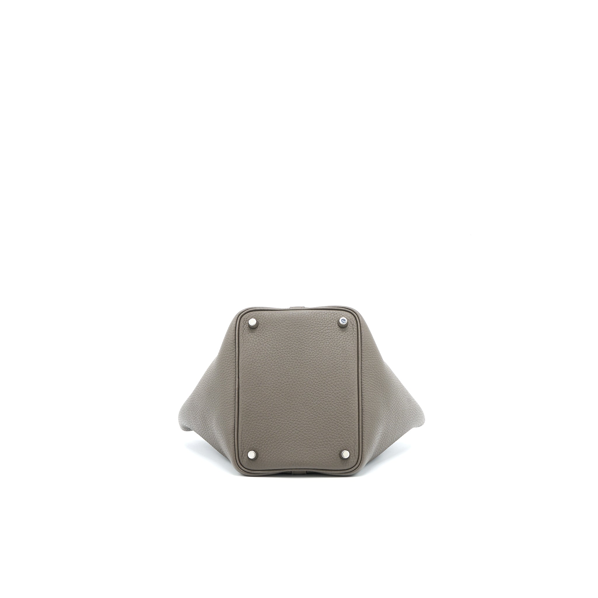 HERMES PICOTIN 18 LOCK BAG CLEMENCE GRIS ETAIN SHW