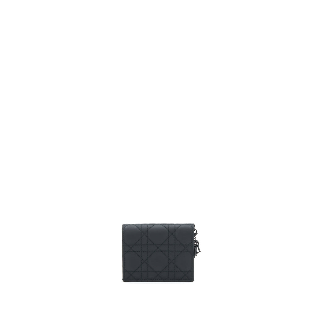 DIOR FLAP CARD HOLDER CALFSKIN SO BLACK