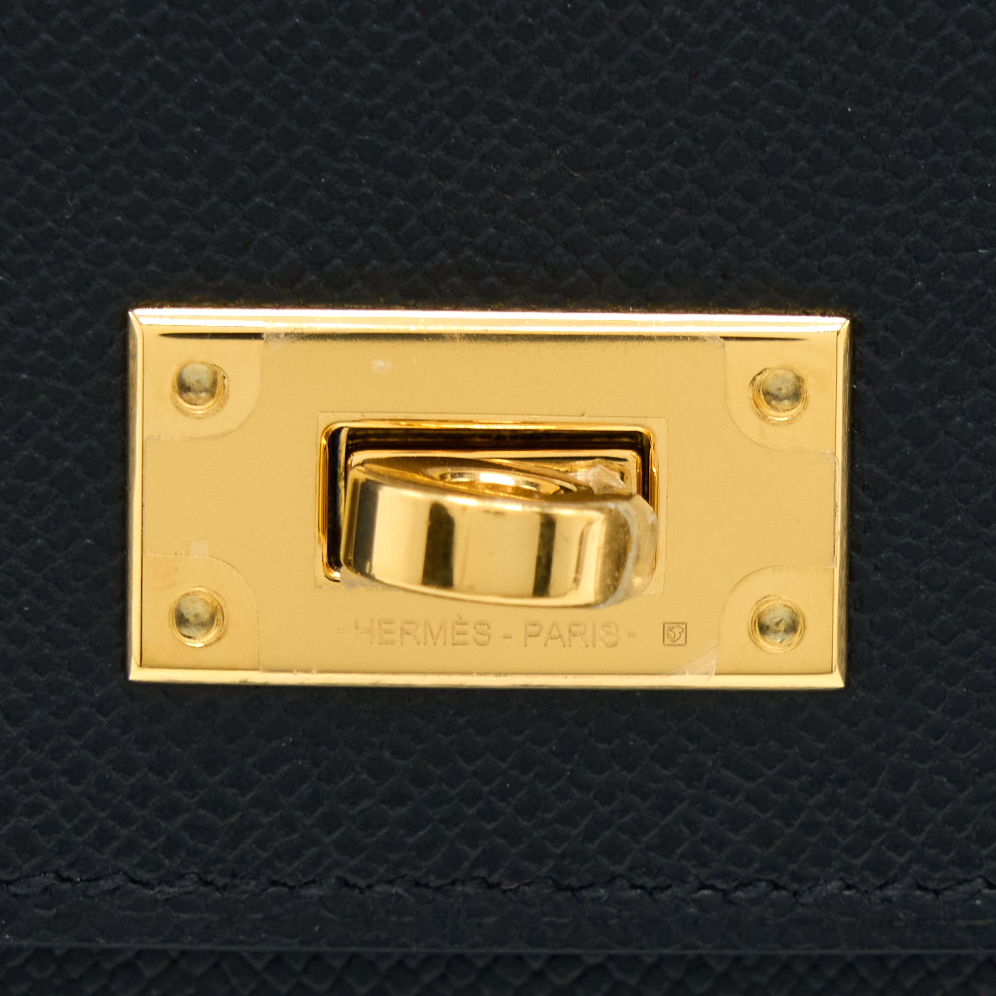 HERMES KELLY POCKET COMPACT MADAME BLACK GHW