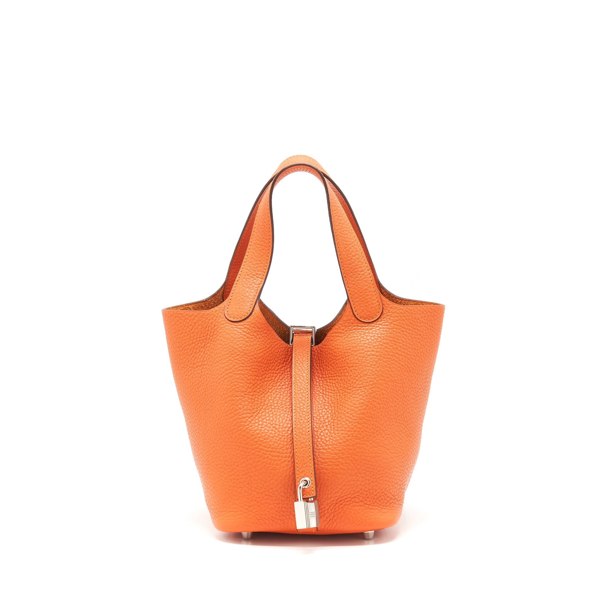 HERMES PICOTIN 18 LOCK BAG ORANGE SHW