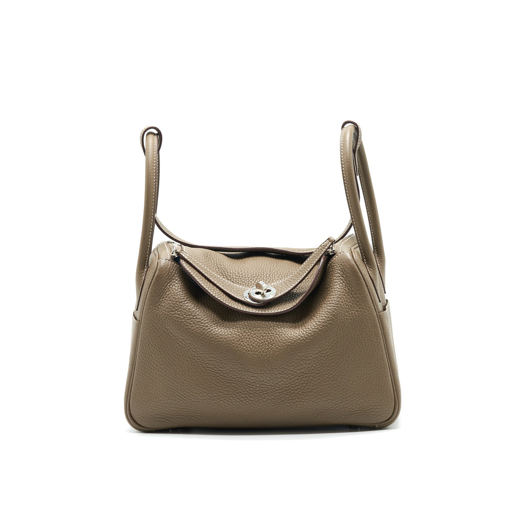 HERMES LINDY 26 BAG ETOUPE WITH SHW