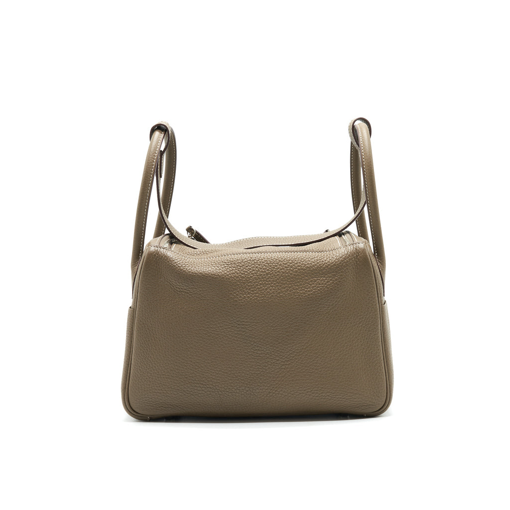 HERMES LINDY 26 BAG ETOUPE WITH SHW