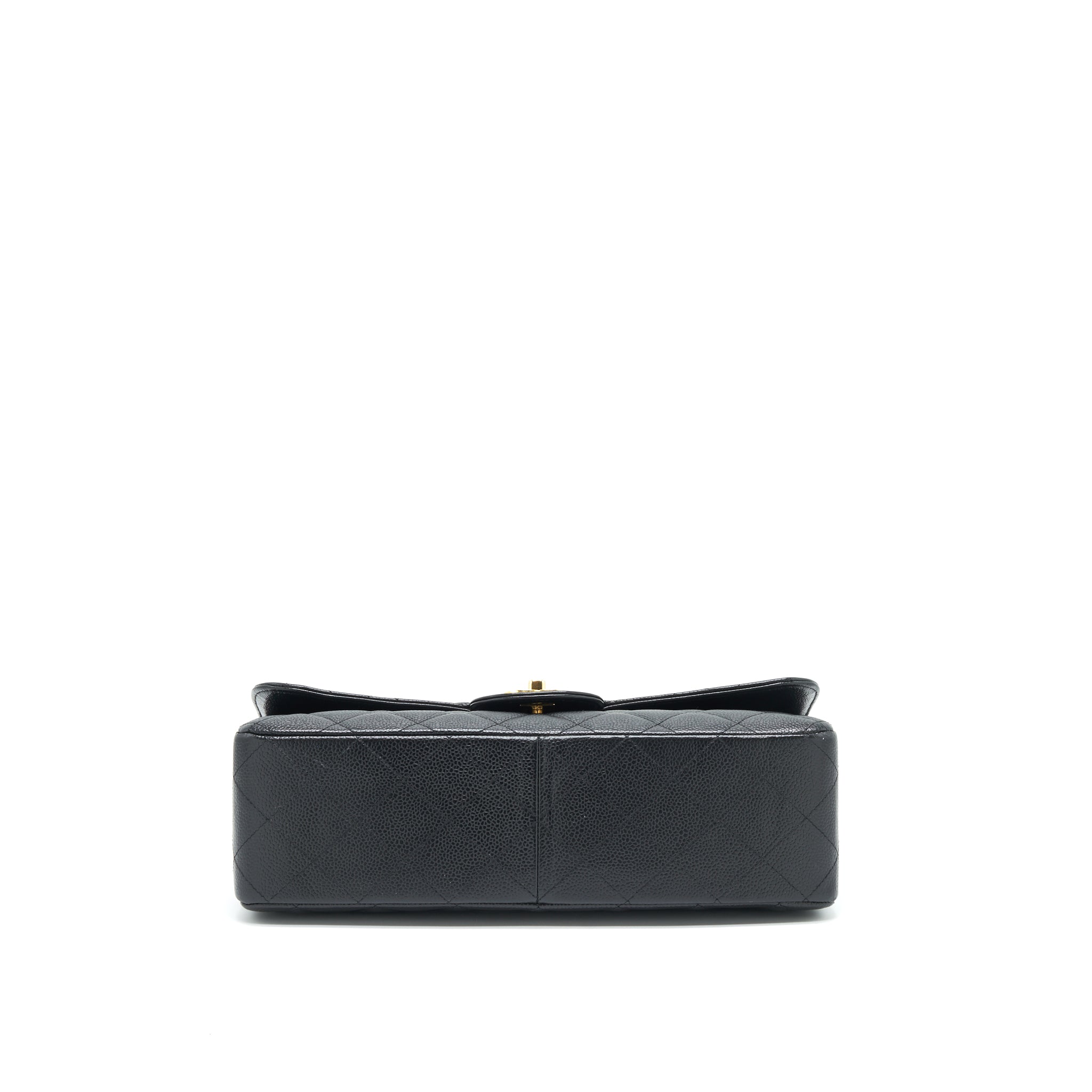 CHANEL VINTAGE JUMBO SINGLE FLAP CAVIAR BLACK GHW
