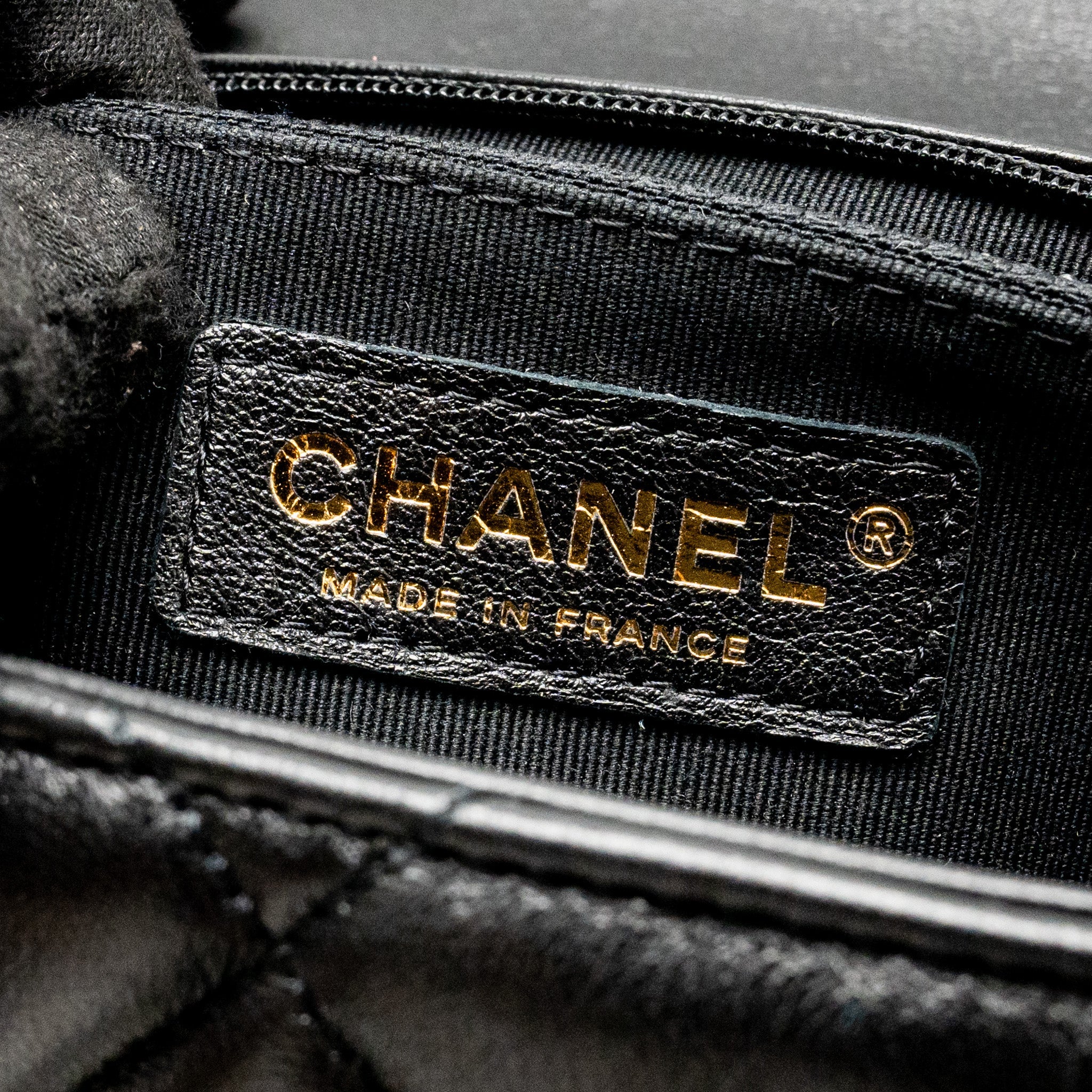 CHANEL QUILTED MINI FLAP BAG WITH DETAILED CHAIN LAMBSKIN BLACK GHW (MICROCHIP)