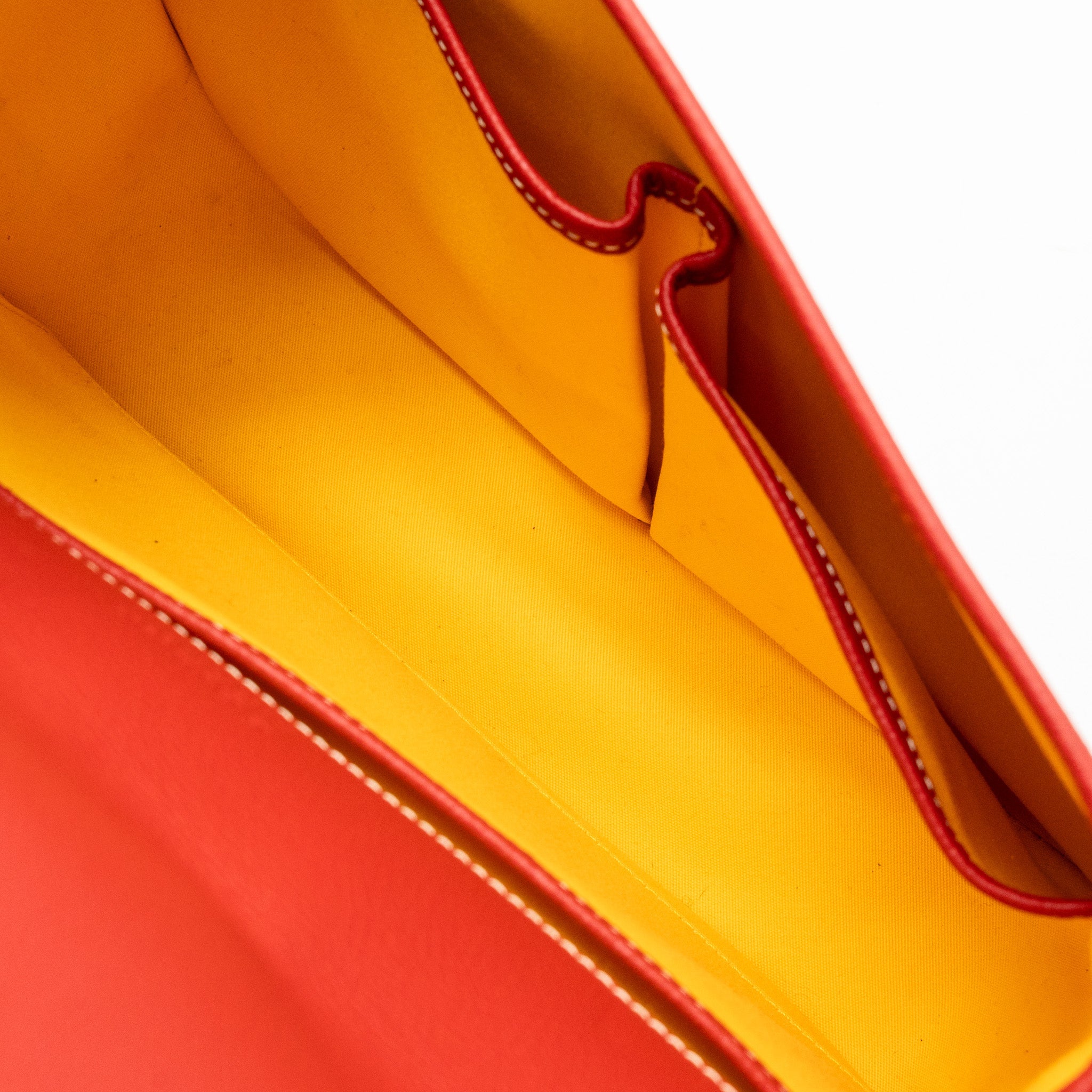 GOYARD BELVEDERE MM MESSENGER BAG GOYARDINE CANVAS/CALFSKIN RED SHW