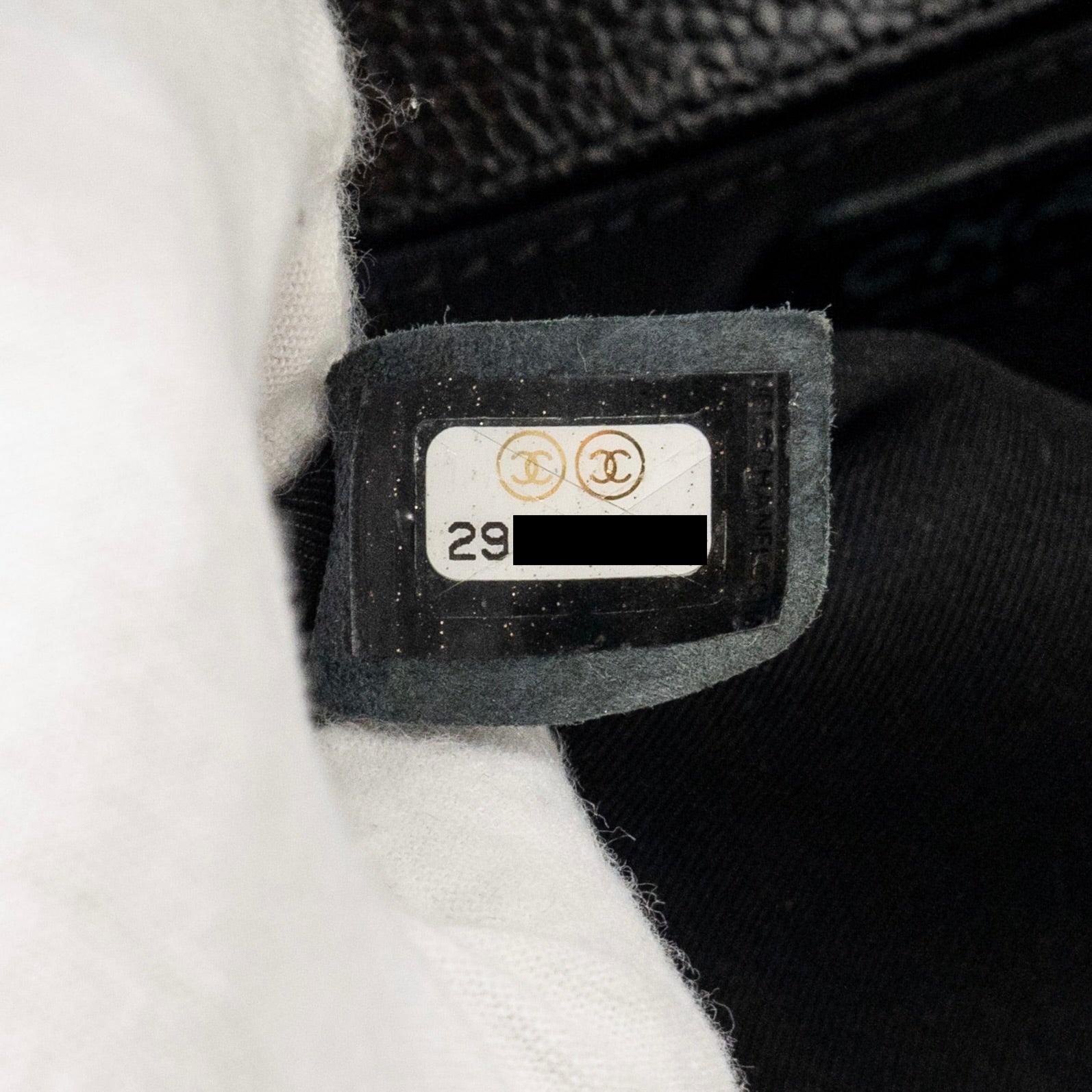 CHANEL CHEVRON MEDIUM BOY BAG CAVIAR BLACK SHW