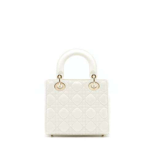 DIOR SMALL LADY DIOR MY ABCDIOR BAG WHITE LGHW
