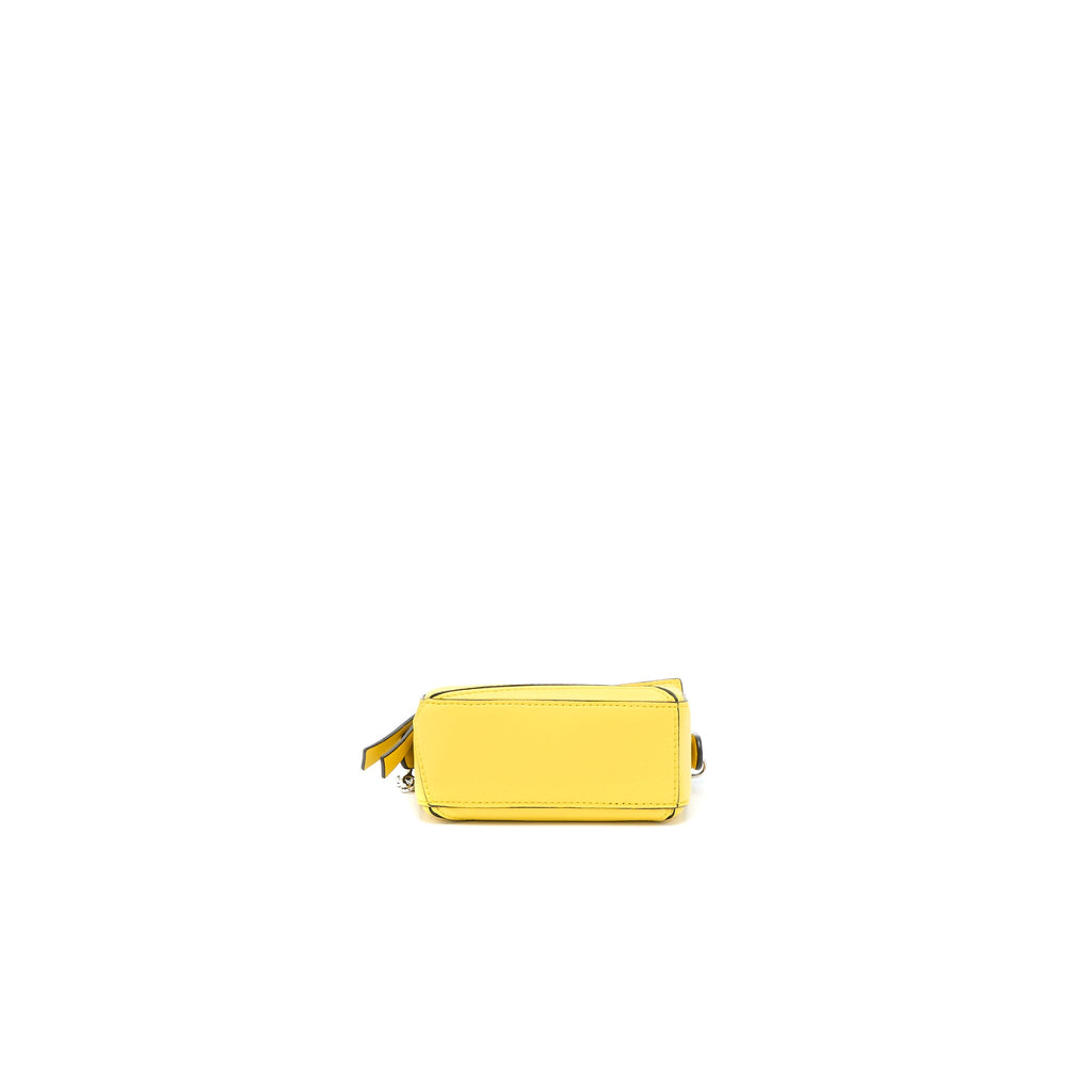 LOEWE NANO PUZZLE CALFSKIN YELLOW SHW