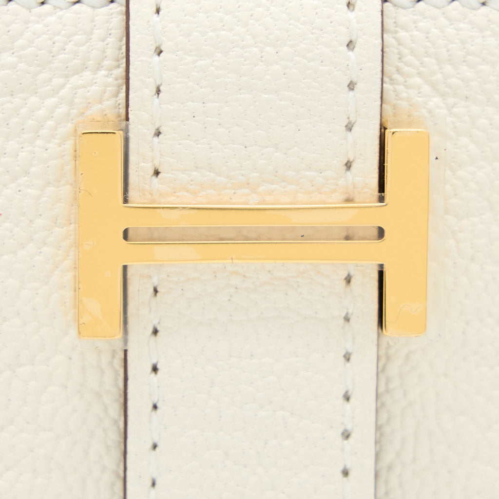 HERMES BEARN MINI WALLET CHEVRE MYSORE GOATSKIN NATA GHW