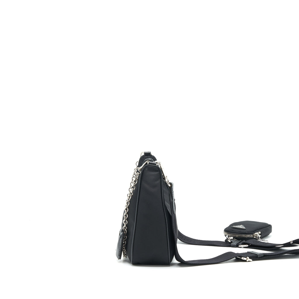 PRADA REEDITION 2005 NYLON BAG BLACK SHW