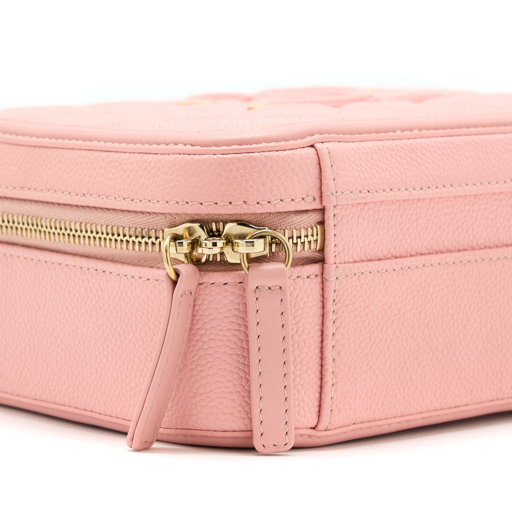 CHANEL FILIGREE VANITY CASE CAVIAR PINK GHW
