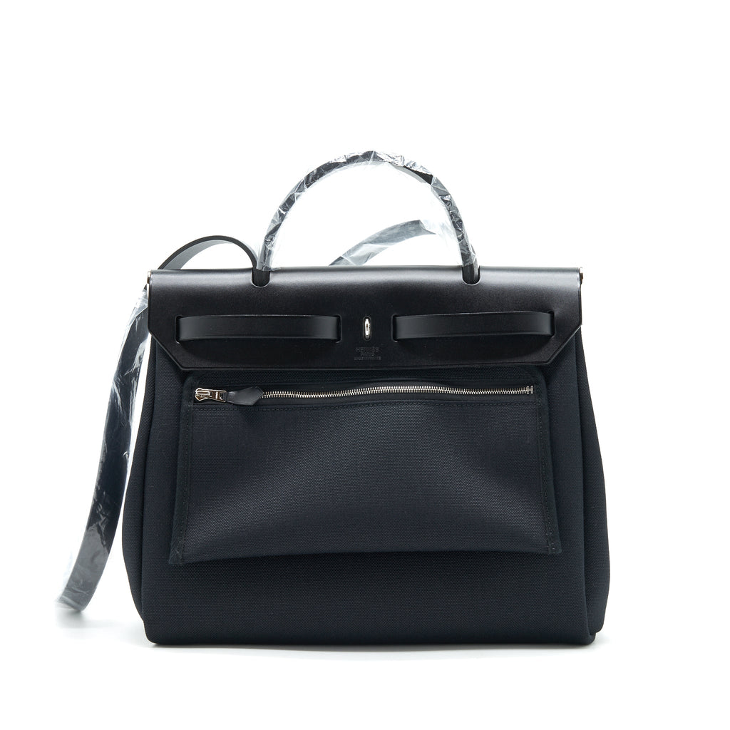HERMES HERBAG ZIP 31 RETOURNE BAG NOIR