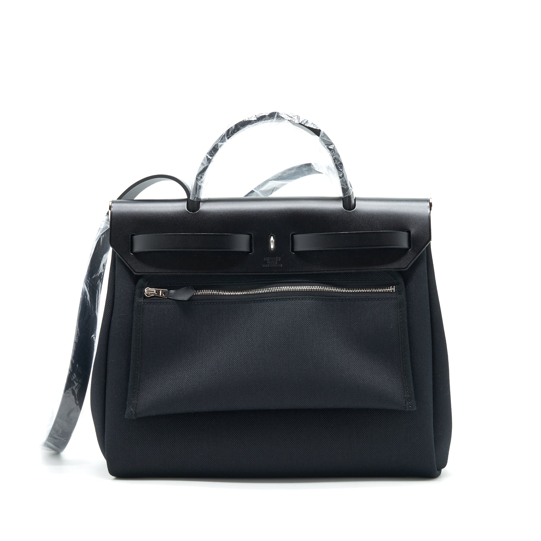 HERMES HERBAG ZIP 31 RETOURNE BAG NOIR