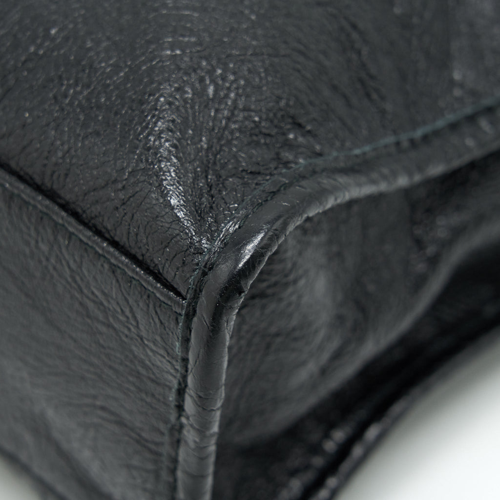 BALENCIAGA CLASSIC CITY S LEATHER TOTE BLACK