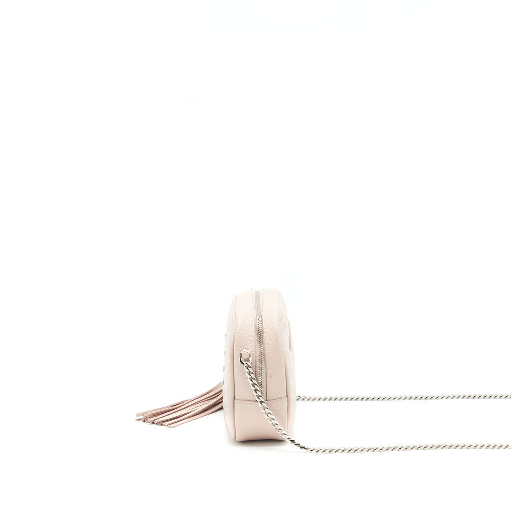 SAINT LAURENT MINI LOU LOU CAMERA BAG LIGHT PINK