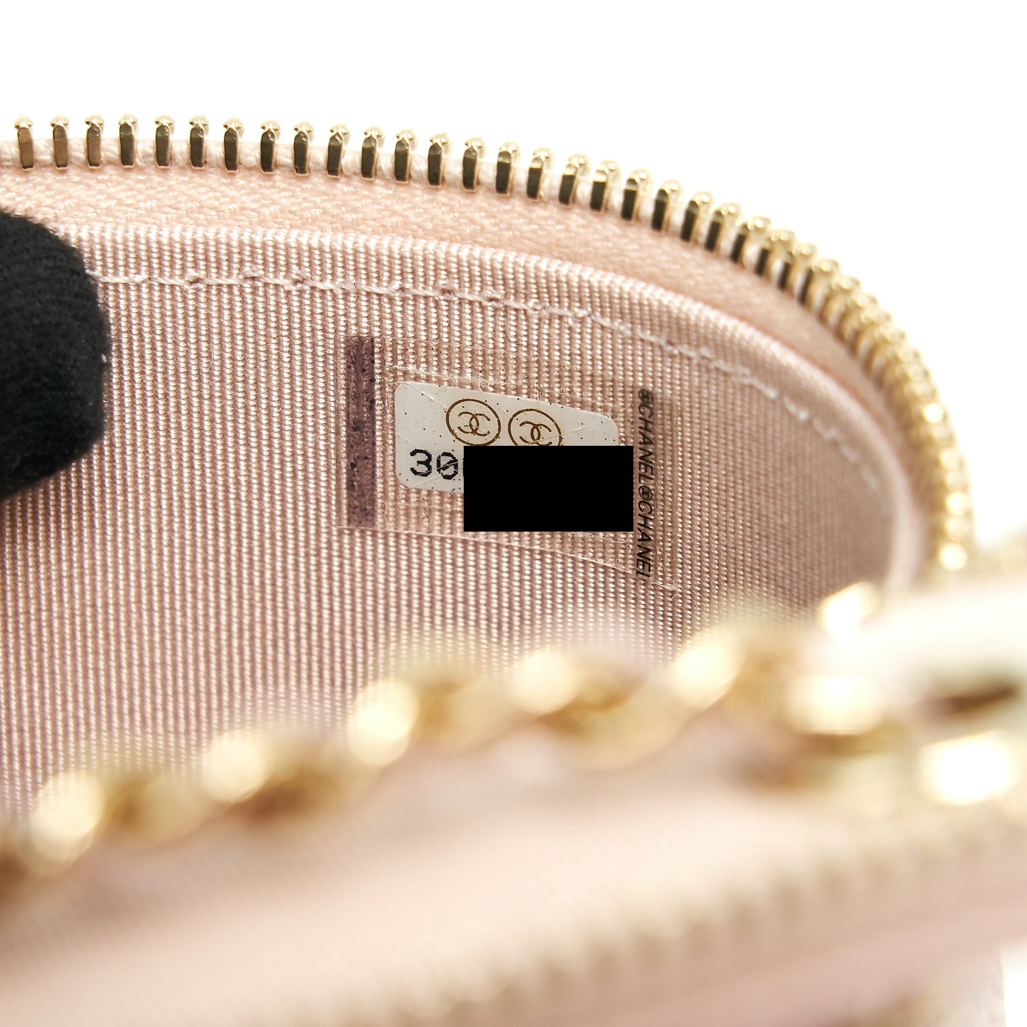 CHANEL 21C VERTICAL VANITY ON CHAIN CAVIAR LIGHT PINK LGHW