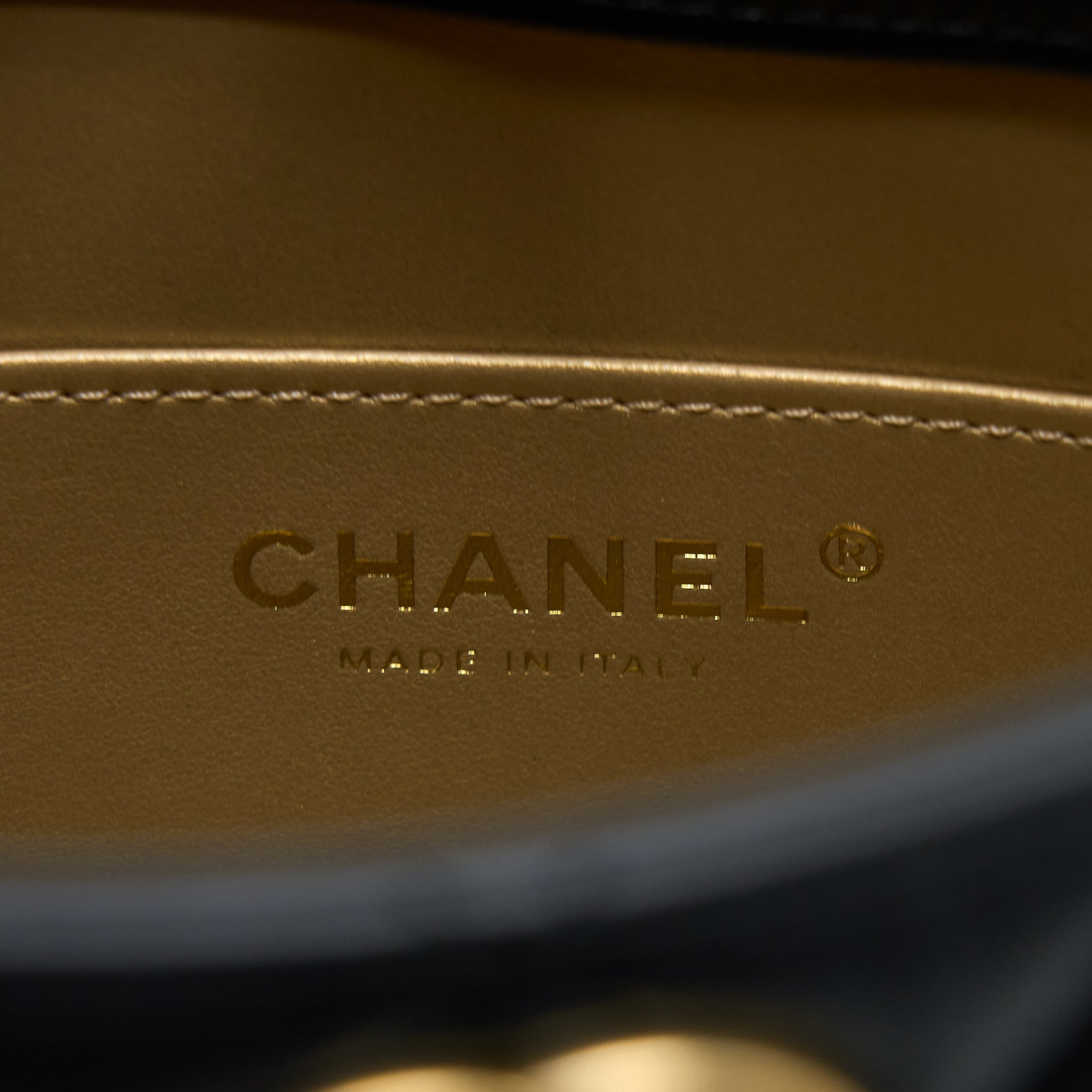 CHANEL 23C PEARL CRUSH HOBO BAG LAMBSKIN BLACK BRUSHED GHW (MICROCHIP)