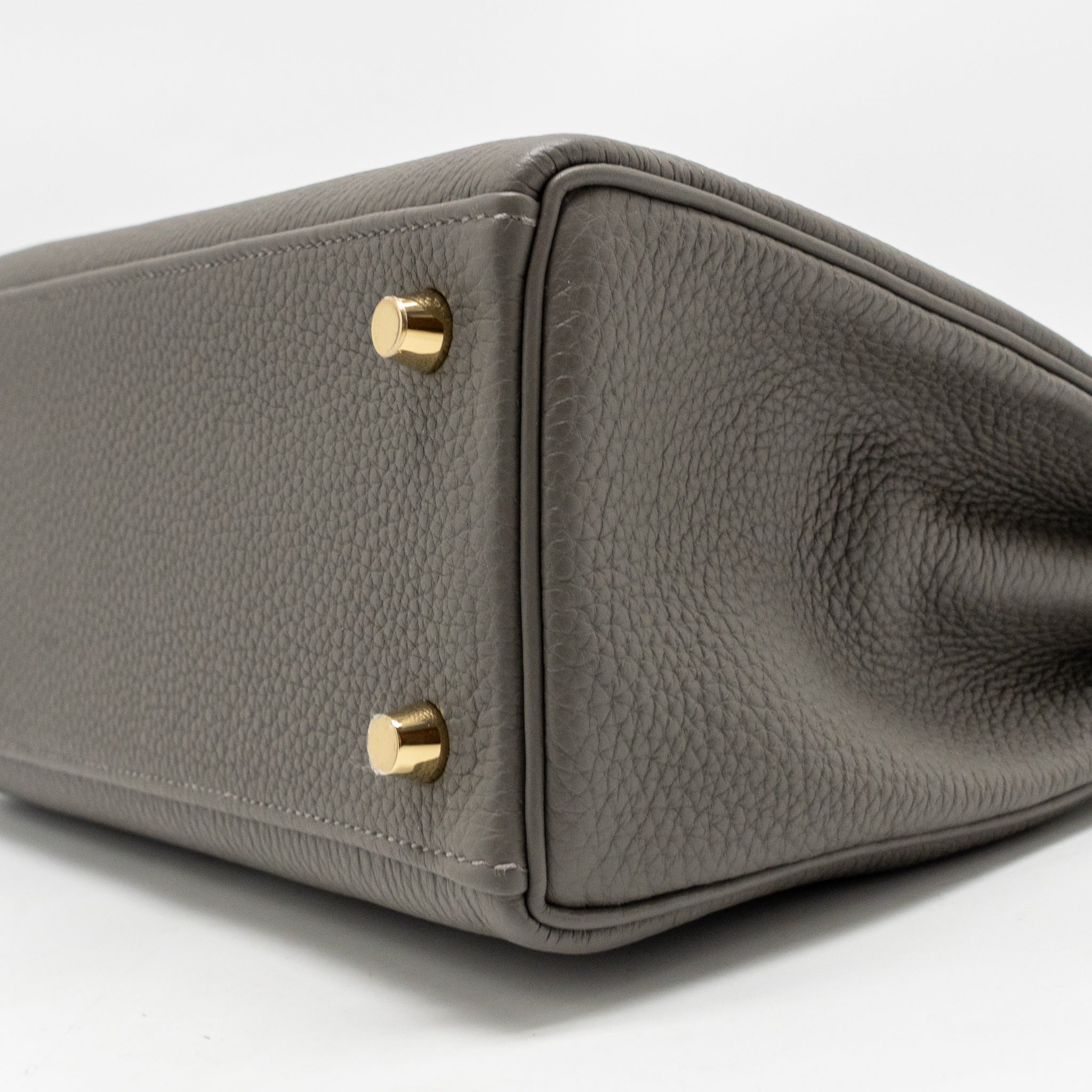HERMES KELLY 25 TOGO GRIS MEYER GHW