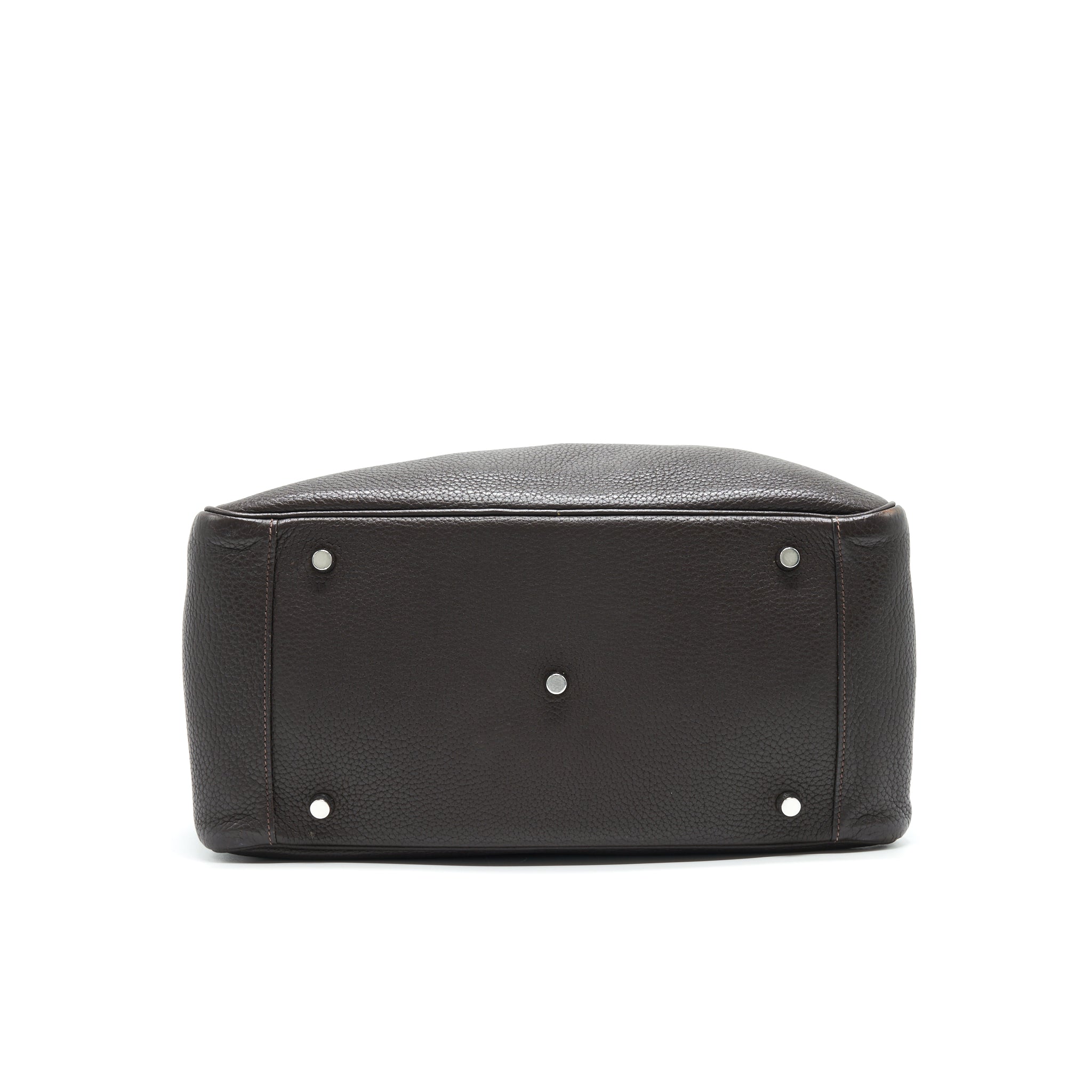 HERMES LINDY 34 CHOCOLATE WITH SHW