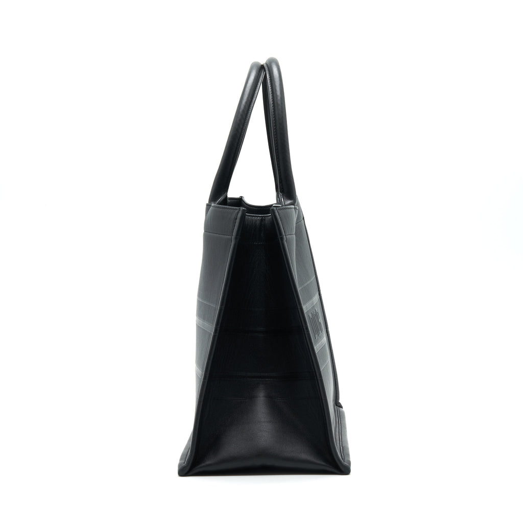 DIOR SMALL LEATHER BOOKTOTE SO BLACK