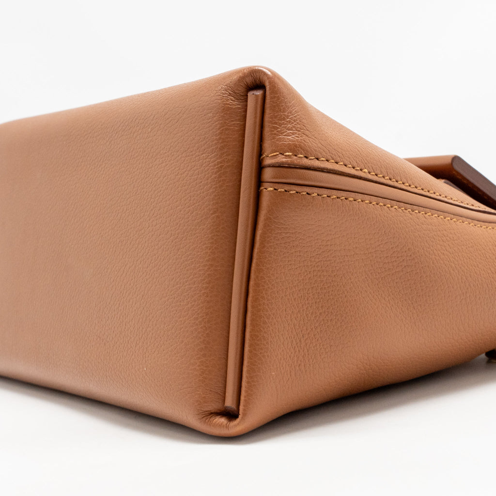 HERMES MINI 24/24 2424-21 BAG EVERCOLOR GOLD GHW